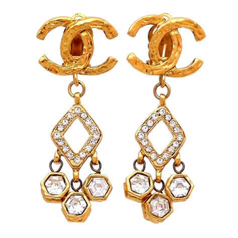 buy vintage chanel earrings|genuine chanel earrings.